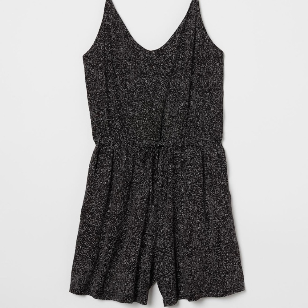 Sleeveless romper in soft viscose Jersey